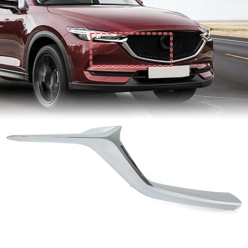DURAFORCE Passenger Right Front Bumper Lower Grille Molding Trim for Mazda CX-5 2017-2021