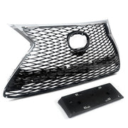 DURAFORCE Front Bumper Grille For 2015-2017 Lexus NX200T NX300H F Sport Grill Chrome Black