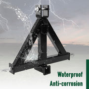 DURAFORCE Heavy Duty 3 Point 2" Receiver Trailer Hitch Category 1 Tractor Tow Drawbar Pull
