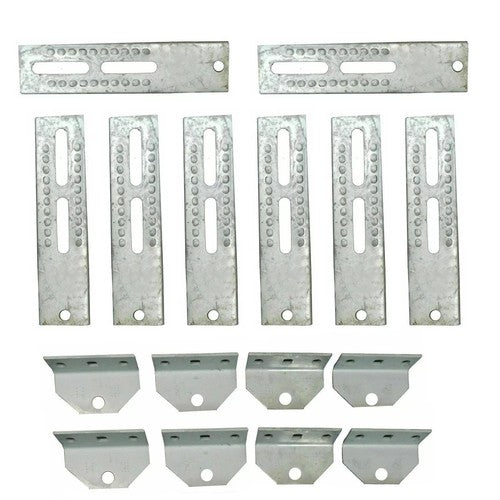DURAFORCE 8 Pcs 10 Inch Tall Galvanized Boat Trailer Vertical Bunk Board Brackets Bolster