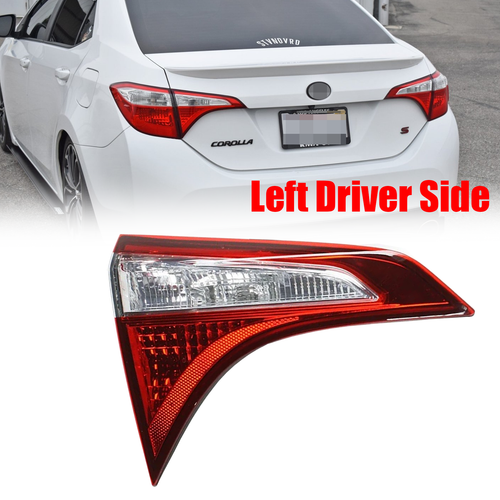 DURAFORCE Inner Left Driver Side Tail Light Brake Lamp for 2014 15 2016 for Toyota Corolla