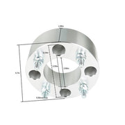 DURAFORCE Wheel Spacers For Honda 4x110 2" 74mm Hub Bore M10x1.25 Studs 4Pcs Silver