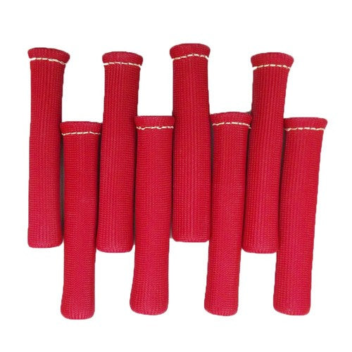 DURAFORCE Red 1200° Spark Plug Wire Boots Heat Shield Protector Sleeve 350 454 Sbc BBC