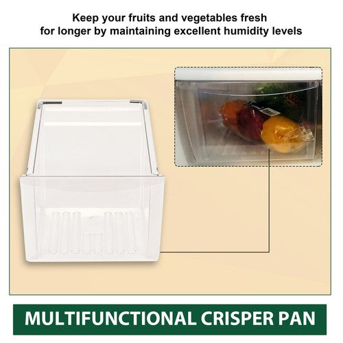 DURAFORCE Fridge Refrigerator Clear Crisper Drawer Pan Replacement For 240337103 PS429854