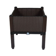 DURAFORCE Raised Garden Bed Outdoor Elevated Planter Box Herbs Flowers Plants Vegetables