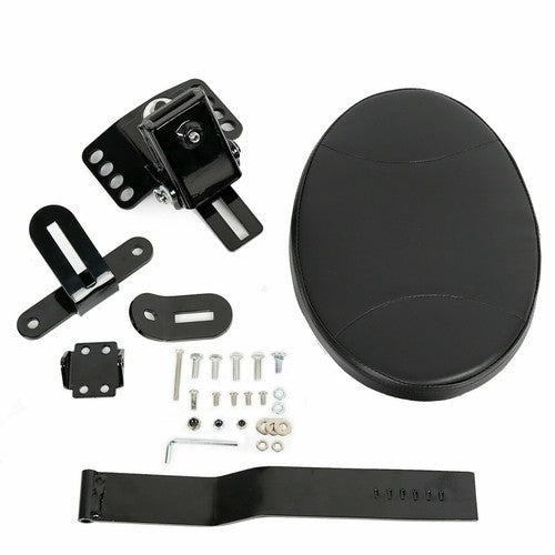 DURAFORCE Plug-in Driver Rider Backrest Pad For Harley CVO Touring Road King Glide 97-24