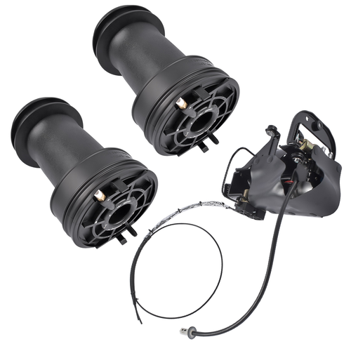 DURAFORCE 3PCS Rear Air Suspension Air Springs Compressor For 13-19 Cadillac XTS 3.6L V6
