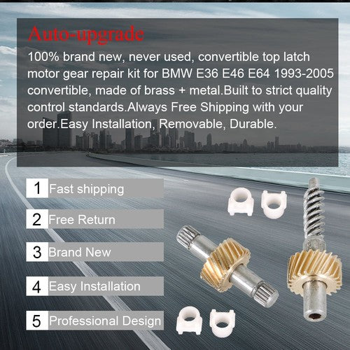 DURAFORCE Gear Repair Buckle Kit For BMW 3 Series E36 E46 E64 Convertible Top Latch Motor