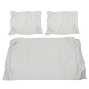DURAFORCE Front Seat Covers For Club Car DS Golf Cart 1982-2000.5 - Creamy White
