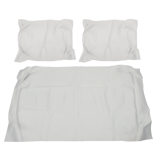 DURAFORCE Front Seat Covers For Club Car DS Golf Cart 1982-2000.5 - Creamy White