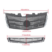 DURAFORCE Fit For Cadillac CTS 2008 2009 2010 2011 Front Upper Grille & Lower Grille Set