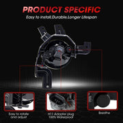 DURAFORCE Fog Light Assembly for 2007 2008 2009 for Honda CRV Switch Wiring Kit Clear