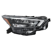 DURAFORCE For Nissan Versa 2020-2021 Passenger Side Headlight Replacement Chrome Housing