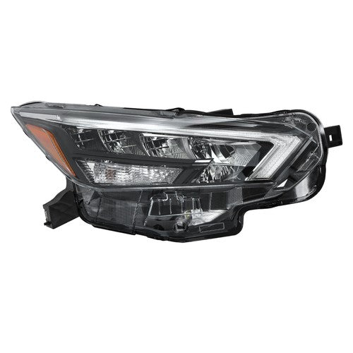 DURAFORCE For Nissan Versa 2020-2021 Passenger Side Headlight Replacement Chrome Housing