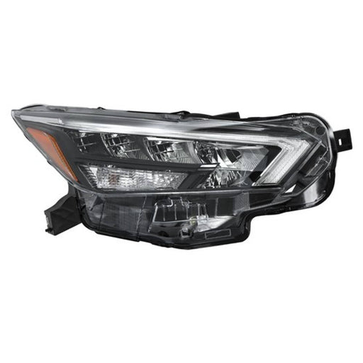 DURAFORCE For Nissan Versa 2020-2021 Passenger Side Headlight Replacement Chrome Housing