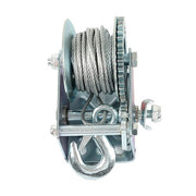 DURAFORCE 600 lbs Steel Cable Hand Winch Crank Gear Winch Atv Boat Trailer Heavy Duty