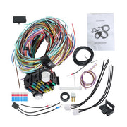 DURAFORCE Universal X-long Wires 12V For Chevy Ford Hotrods 21 Circuit Wiring Harness