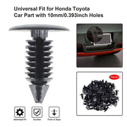 DURAFORCE 100Pcs 8mm Dia Hole Plastic Rivets Fasteners Brand New For Auto Bumper Fender