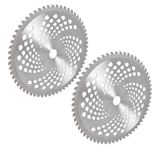 DURAFORCE 10" x 60T Carbide Tip Brush Blades For Cutter, Trimmer, Weed Eater 2 Pack