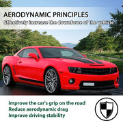 DURAFORCE 3Pcs Front Bumper Lip Spoiler Splitter For Chevrolet Camaro V8 SS 2010-2013