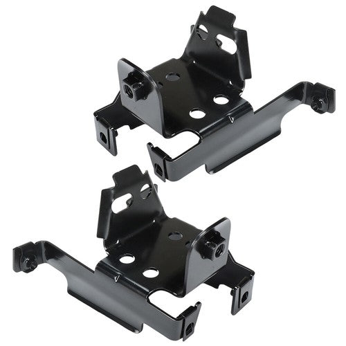 DURAFORCE Black Fit For 2011-2014 GMC Sierra 2500/3500 HD Front Bumper Bracket 2 Pc LH&RH