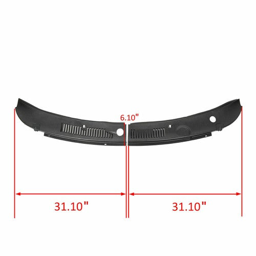 Windshield Wiper Improved Cowl Panel Vent Grille Hood for 1999-2004 Ford Mustang
