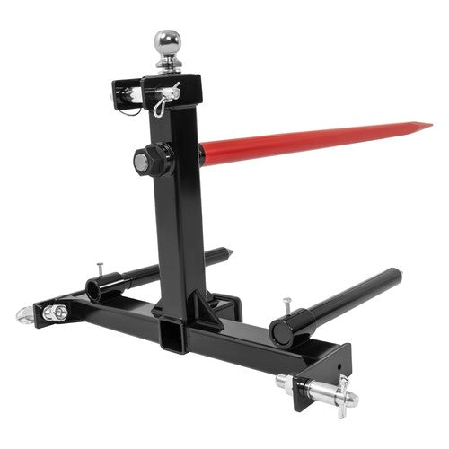 DURAFORCE 47" 3 Point Hay Bale Spear Receiver Hitch Cat 1 Tractor W/Gooseneck Ball 3000 LB