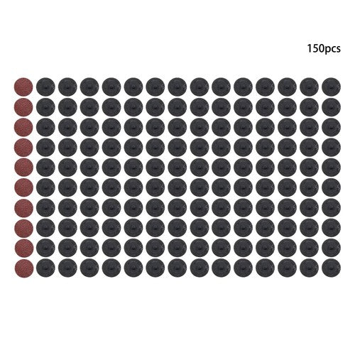 DURAFORCE 150 Pcs 2" 36 Grit Roll Lock Die Grinder Sanding Discs Medium Torque Sand Discs