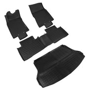 DURAFORCE Floor Mats Cargo Liner Set for 2014-2020 Nissan Rogue (Not Rogue Sport) 4 Pcs