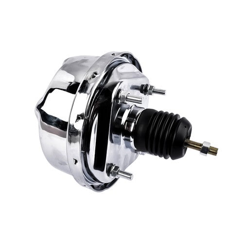 DURAFORCE New 7" Brake Booster with Bail Top Master Cylinder, 1" Bore, Chrome-Plated Steel