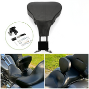 DURAFORCE Rider Driver Backrest Pad Fit For Harley Touring Electra Street Glide 2009-2024