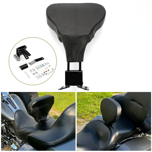 DURAFORCE Rider Driver Backrest Pad Fit For Harley Touring Electra Street Glide 2009-2024