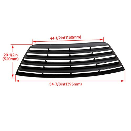 08-23 Dodge Challenger Rear Window Scoop Louver Sun Shade Cover ABS