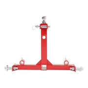 DURAFORCE 3 Pt Gooseneck Ball Hitch Adapter 2" Receiver Trailer Drawbar For Cat1 tractors