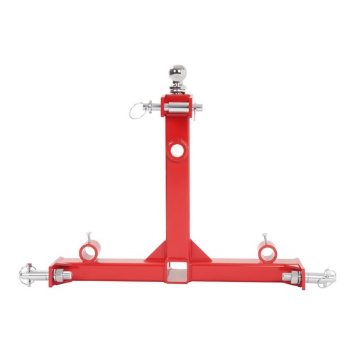 DURAFORCE 3 Pt Gooseneck Ball Hitch Adapter 2" Receiver Trailer Drawbar For Cat1 tractors