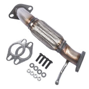 DURAFORCE Exhaust Front Flex Pipe for 2011-15 Optima Sonata HYBRID W/o Oxygen Sensor Ports