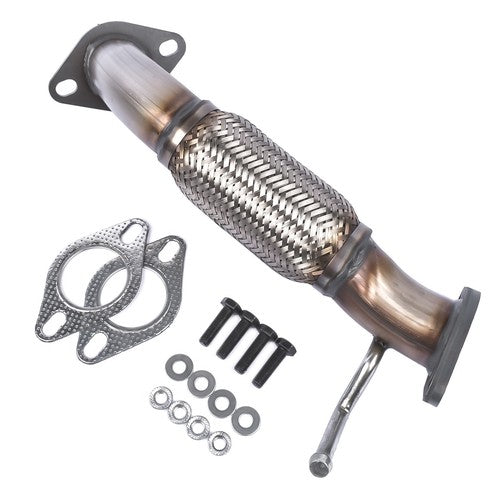 DURAFORCE Exhaust Front Flex Pipe for 2011-15 Optima Sonata HYBRID W/o Oxygen Sensor Ports