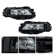DURAFORCE LH+RH Side Black Housing For Nissan Rogue 2021-2023 Headlights Replacement LED