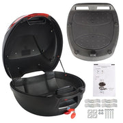 DURAFORCE 32L Motorcycle Tour Tail Box Luggage Top Lock Storage Scooter Trunk Carrier Case