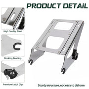 DURAFORCE Chopped Trunk Pack Backrest Rack For Harley Touring Street Road Glide 2014-26