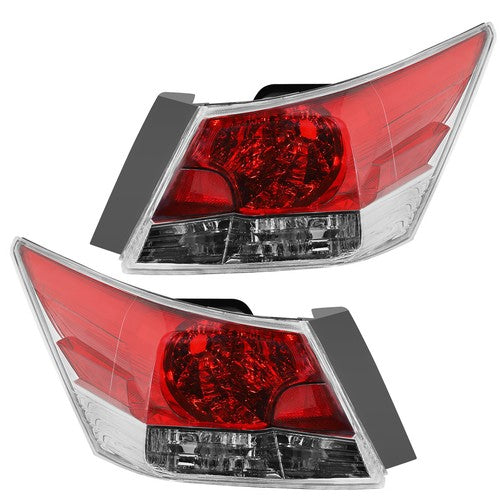 Pair Outer Tail Lights Lamps For 2008-2012 Honda Accord Sedan Left+Right Sides