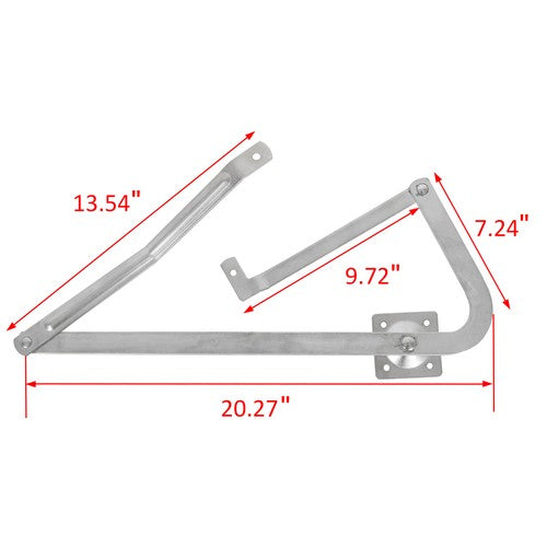 DURAFORCE Pair Attic Ladder Spreader Hinge Arms FOR MFG after 2010 Werner Series 55-2