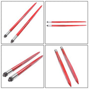 DURAFORCE For Tractors Loaders 2pcs Hay Bale Spear 43" 3000 lbs Capacity Spike Fork
