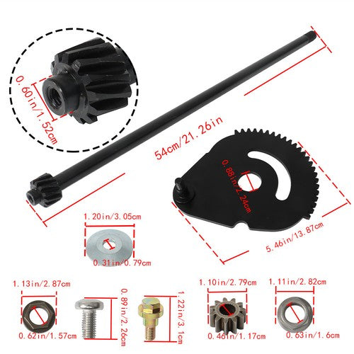 DURAFORCE For MTD Troy Bilt 938-05078 Steering Rod Shaft & 617-04094 Steering Gear
