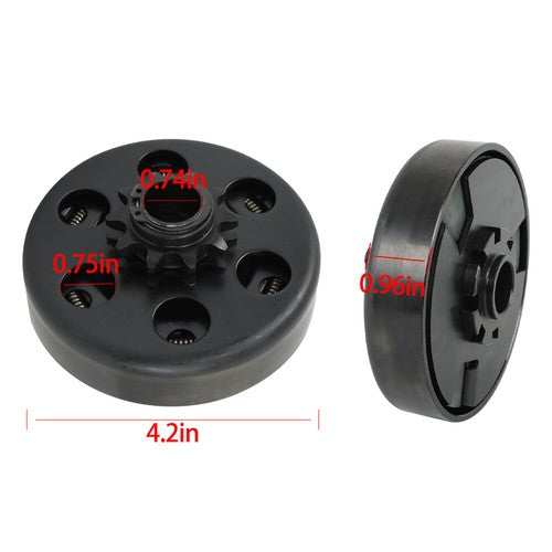 DURAFORCE Fits For 40,41,420 Chain 6.5HP Centrifugal Go Kart Clutch 3/4" Bore 10 Tooth 10T