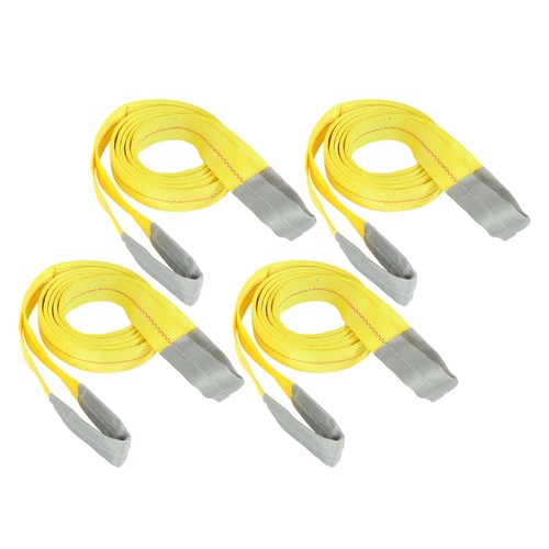 DURAFORCE 4Pack 10ft × 2in Lift Sling Straps Heavy Duty Lifting Slings Web Sling 14000lbs