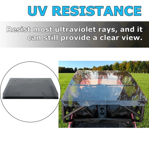 For 2014 Plus Can-Am Commander 800 1000 1000R Heavy Duty Smoke Tinted Roof