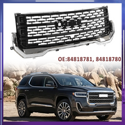DURAFORCE 84818781 Front Upper Grille Chrome Black for 2020-2023 for GMC Acadia