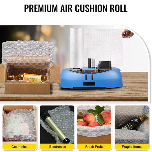 DURAFORCE 984' x16" Air Cushion Machine Film Small Bubble Pillow Packaging Padding 4 Rolls