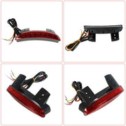 DURAFORCE For Sportster 1200 883 Red Rear Fender Tip Brake Tail LED Light